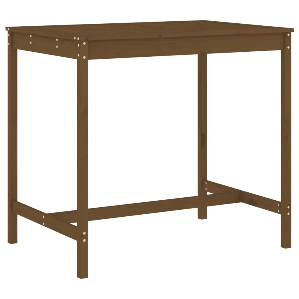 Set Bar da Giardino 5 pz | Set Salotto da Giardino ambra in Legno Massello di Pino