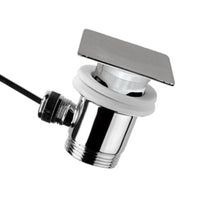 Scarico automatico con tappo grande quadrato piatto a copertura totale della piletta