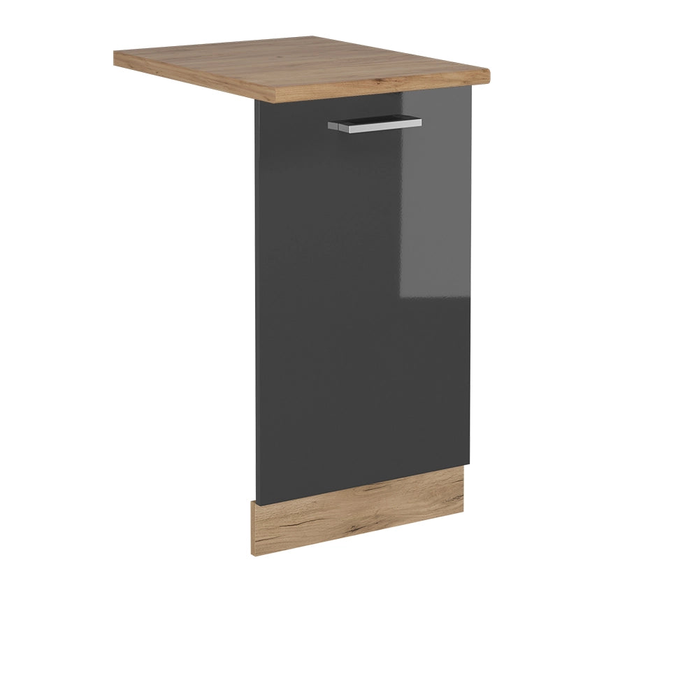 Pannello frontale della lavastoviglie R-Line Antracite lucido/Rovere dorato 45 cm, PL Rovere Vicco