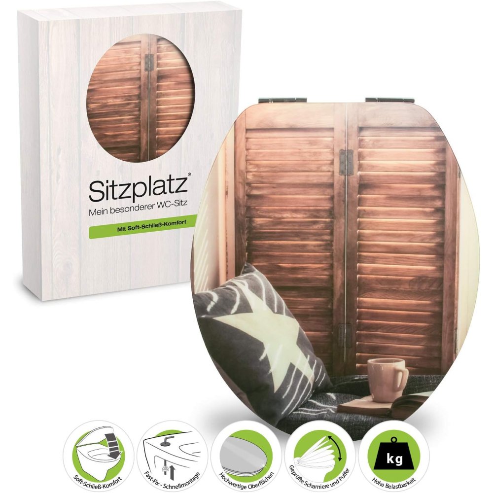 Sitzplatz sedile wc high gloss parete chill out lounge, 1 pezzi,