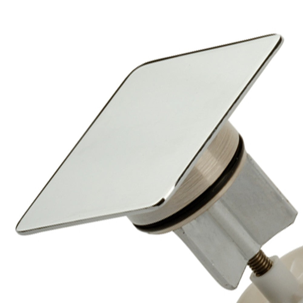 Tappo grande in ottone cromato per scarico automatico con piletta