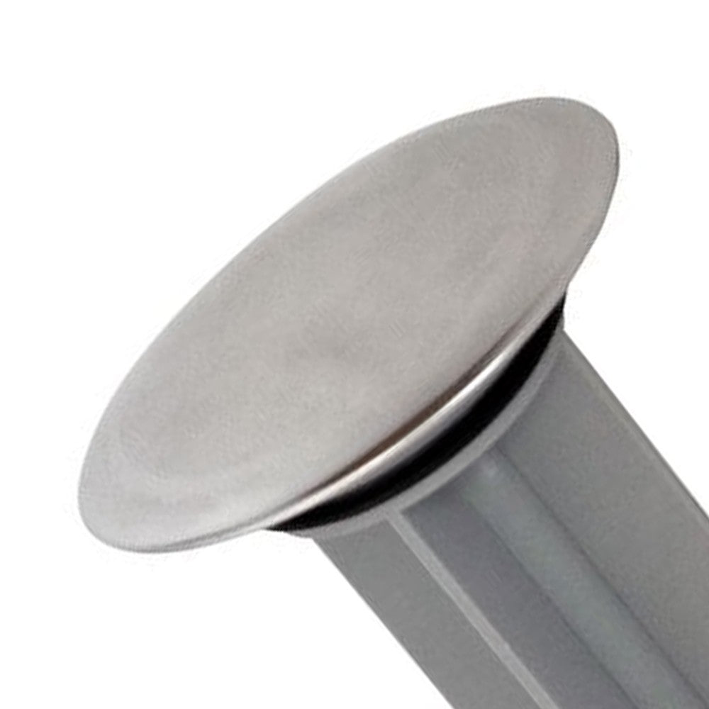 Tappo grande in ottone cromato per scarico automatico con piletta da 1 1/4