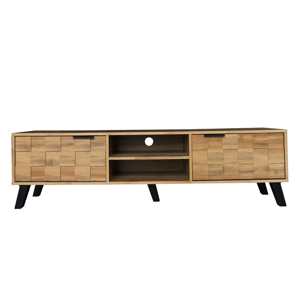 Mobile TV con 2 Ante e 2 Ripiani Aperti ¨C Xylo ¨C 160x35x45 cm