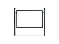 Transenna pubblicitaria Tribeca Giochipark acciaio zincato grigio 117x7x109h - No