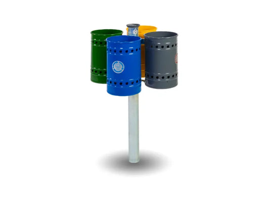 Posacenere per cestino 247 Giochipark acciaio zincato verniciato A~12x17h