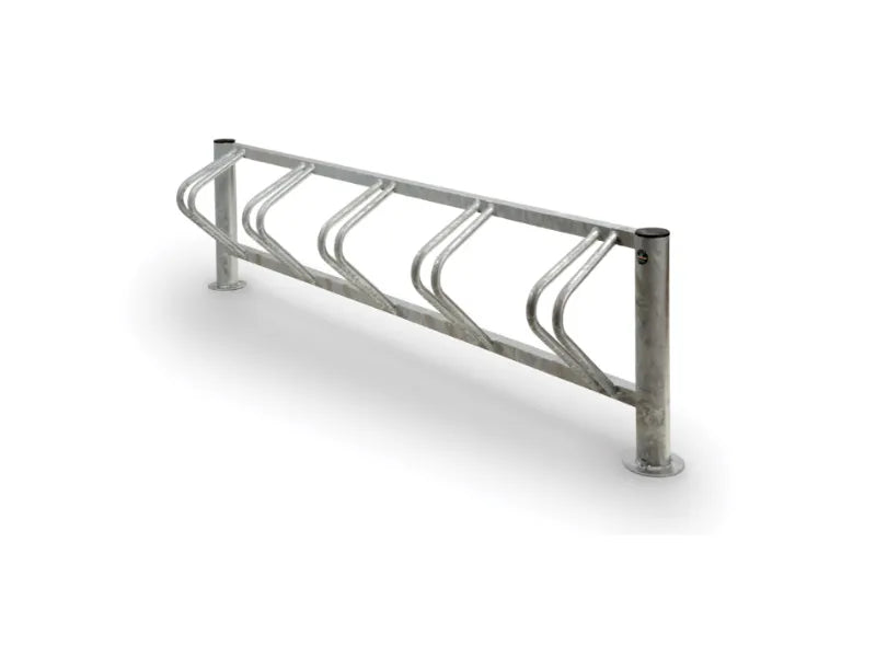 Portabici Onda 624 Giochipark zincato a caldo 5 posti tubo acciaio A~80mm