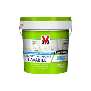 IDROPITTURA RENOV'MUR LAVABILE 14L BIANCA.