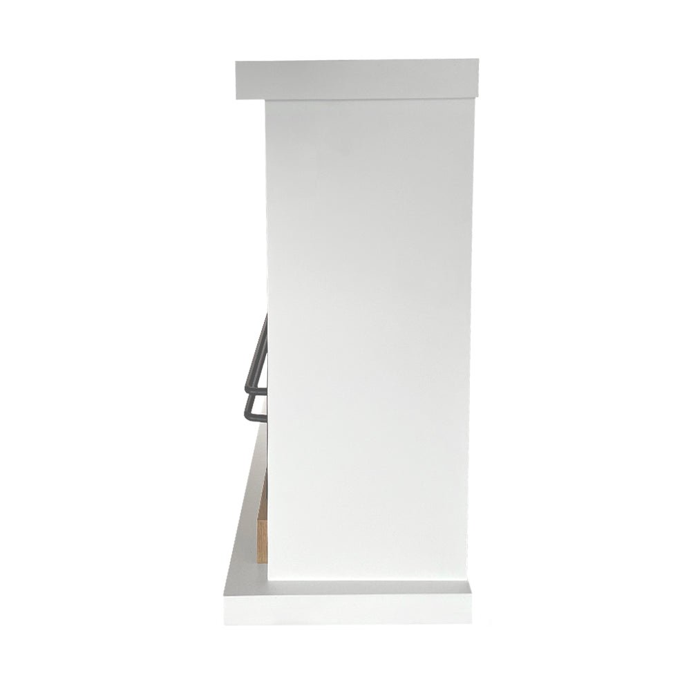 Camino a bioetanolo biocamino da terra in legno 75x28x70 cm - STOCCOLMA