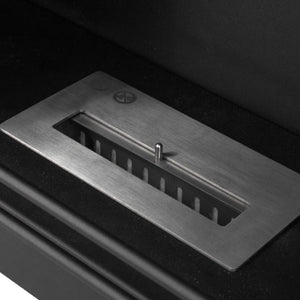 Camino a bioetanolo biocamino da terra in legno 75x28x70 cm - STOCCOLMA