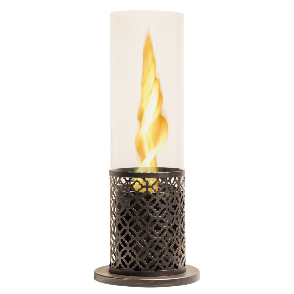 Camino a bioetanolo biocamino da tavolo d.20x49,5 interno esterno - TOLOSA Colore: Nero