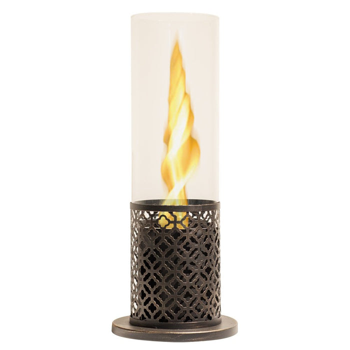Camino a bioetanolo biocamino da tavolo d.20x49,5 interno esterno - TOLOSA Colore: Nero