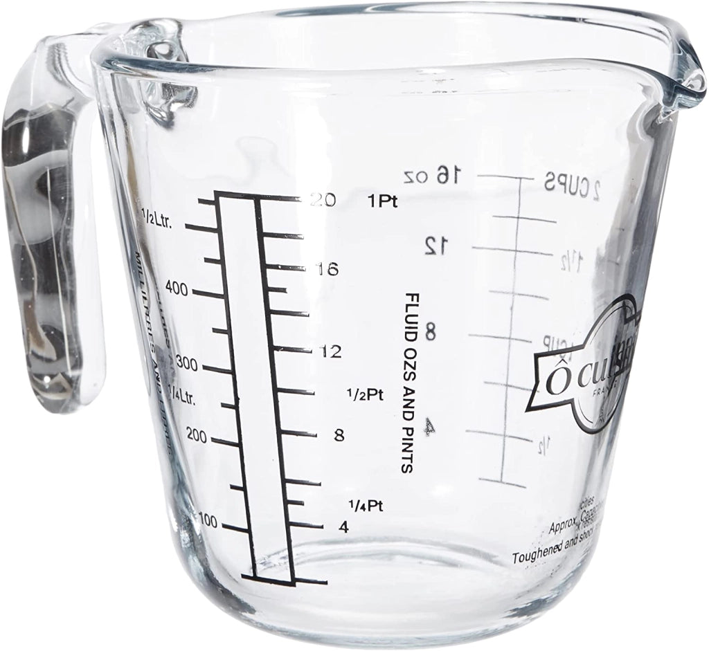 BROCCA GRADUATA OCOUISINE IN VETRO BOROSILICATO DA 0,5 LITRI