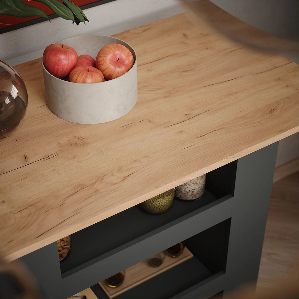 Vicco Tavolo da bar Quercia dorata/antracite 110 x 65 cm