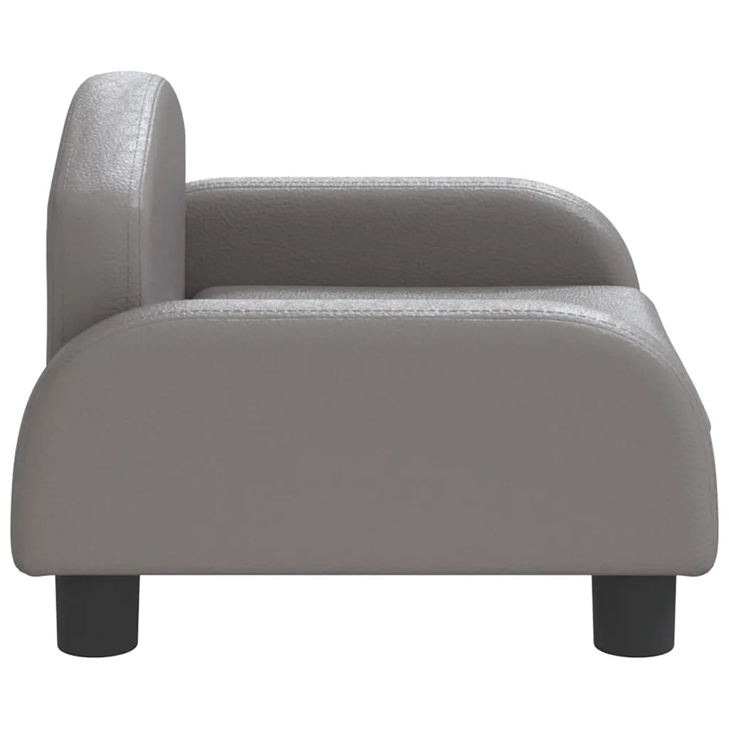 Lettino per Cani Grigio 50x40x30 cm in Similpelle 171979