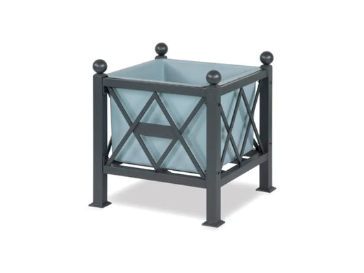 Fioriera Delia 654 Giochipark zincato vetroresina 68x68x72h grigio micaceo