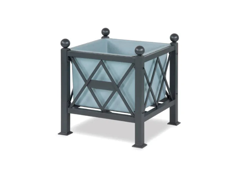 Fioriera Delia 654 Giochipark zincato vetroresina 68x68x72h grigio micaceo