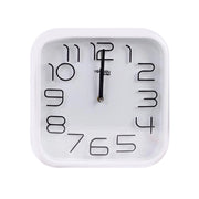 Orologio da Parete Quadrato con Meccanismo Silenzioso 33x33cm Bianco Avizar