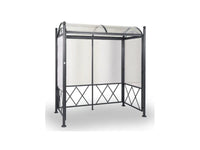 Pensilina Deva/Deva Max Giochipark acciaio zincato policarbonato cm227x117x245h - Grigio micaceo - cm 227 x 117 x 245h