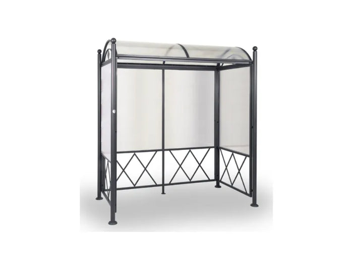 Pensilina Deva/Deva Max Giochipark acciaio zincato policarbonato cm227x117x245h - Grigio micaceo - cm 227 x 117 x 245h