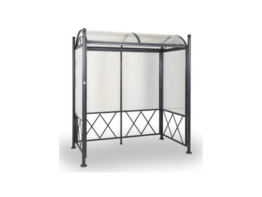 Pensilina Deva/Deva Max Giochipark acciaio zincato policarbonato cm227x117x245h - Grigio micaceo - cm 280 x 150 x 245h