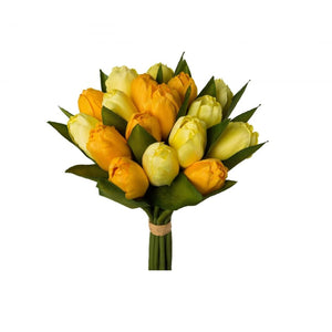 MAZZO DI TULIPANI GIALLO 28 CM