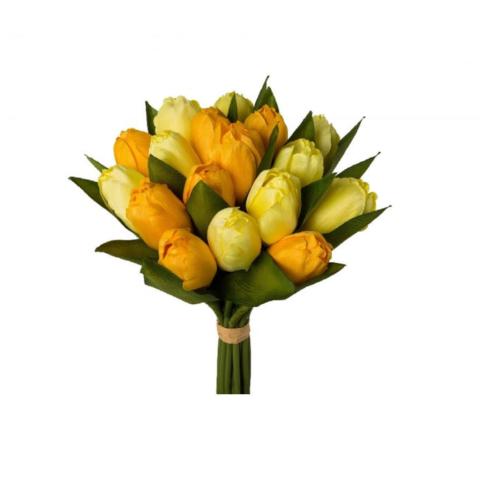 MAZZO DI TULIPANI GIALLO 28 CM