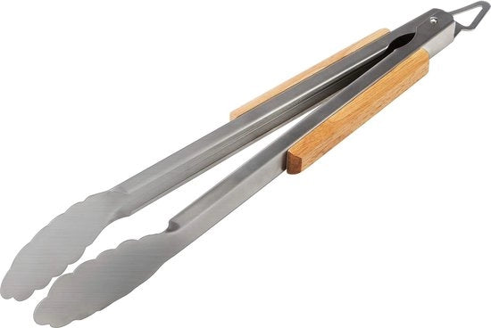 Accessori per barbecue, acciaio inossidabile, set di forchette BBQ di alta qualità, con valigetta portatile, set di attrezzi per barbecue ideale per uomini, con termometro per carne, regalo.