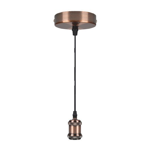 PENDEL VINTAGE 109CM E27 RAME CAVO TRECCIA