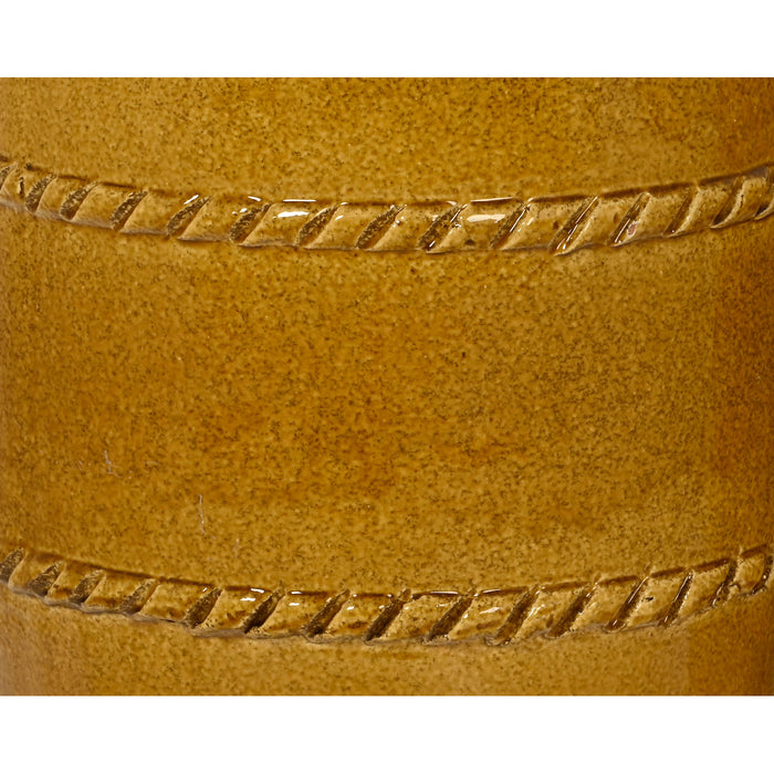 PORTAVASO LUCIA D.35XH61CM OCRA IN TERRACOTTA