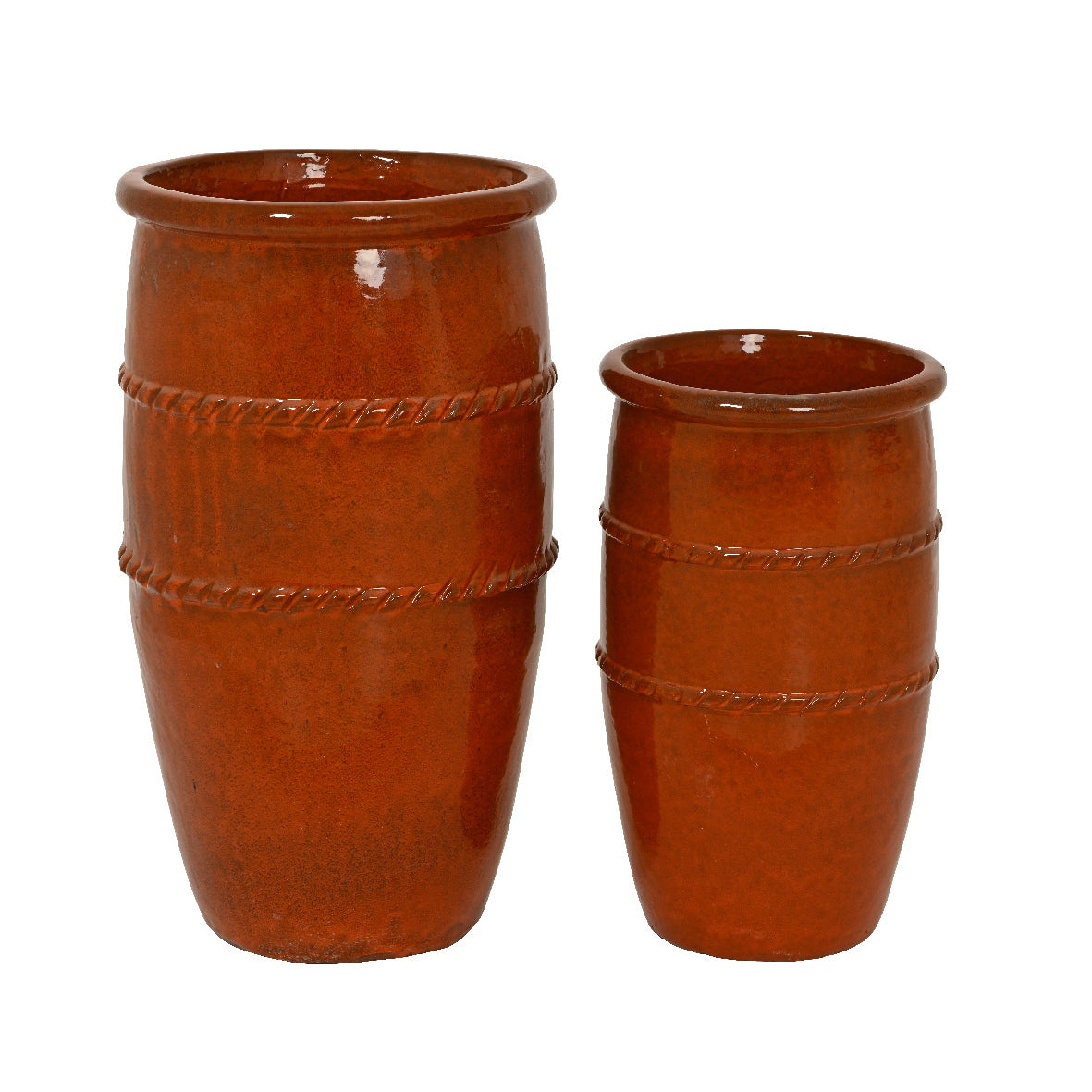 PORTAVASO LUCIA D.35XH61CM ROSSO IN TERRACOTTA