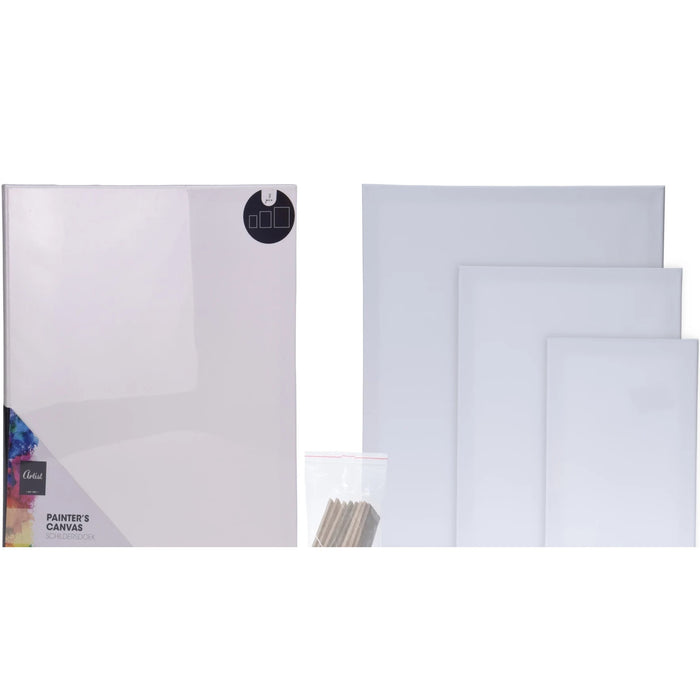 SET 3 TELE PER DIPINGERE IN 3 MISURE