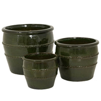 VASO LUCIA D.37XH31CM VERDE IN TERRACOTTA