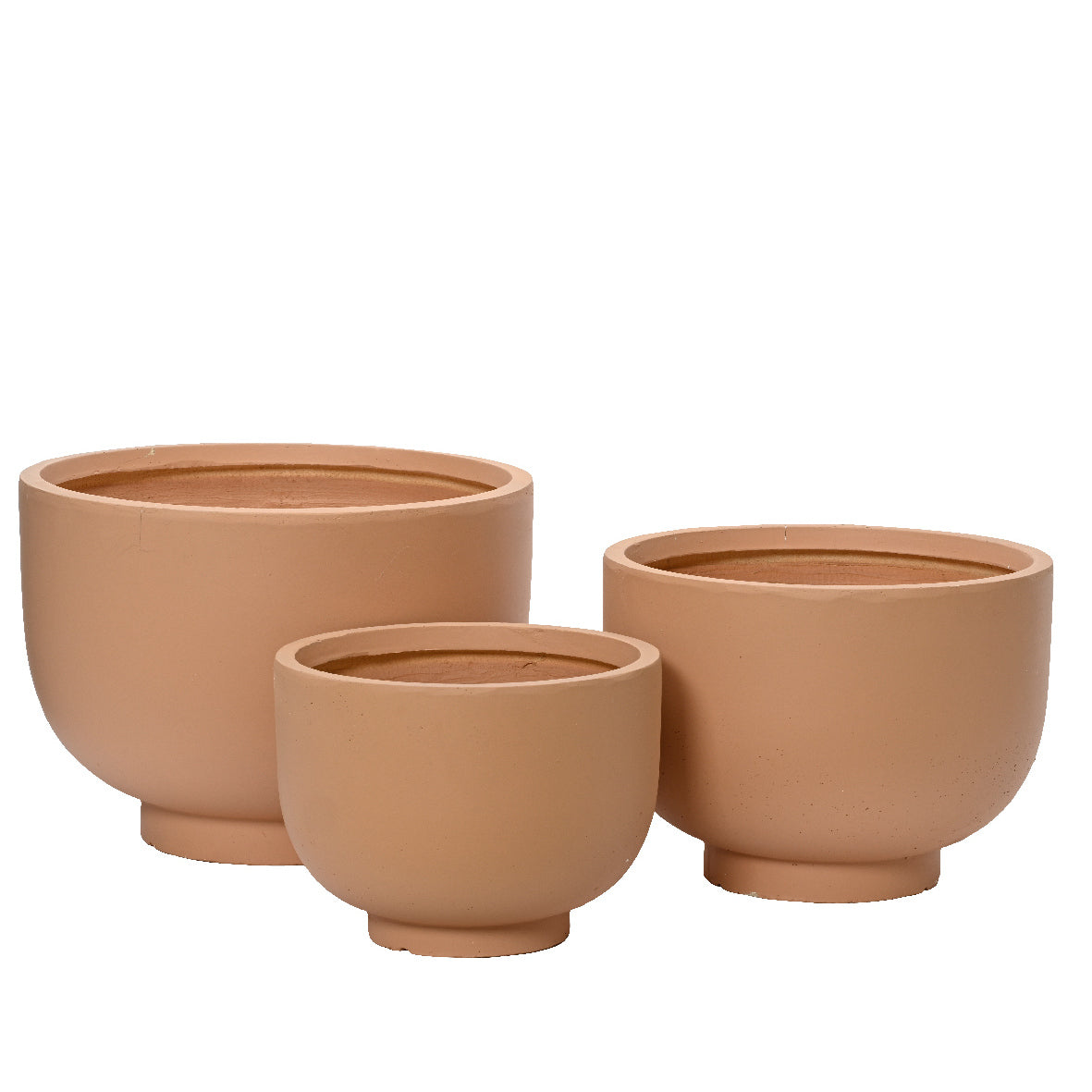 VASO STELLA D.37XH27CM IN ARGILLA GREZZA