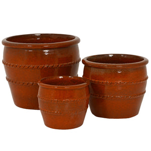 VASO LUCIA D.37XH32CM ROSSO IN TERRACOTTA