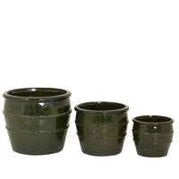 VASO LUCIA D.37XH31CM VERDE IN TERRACOTTA