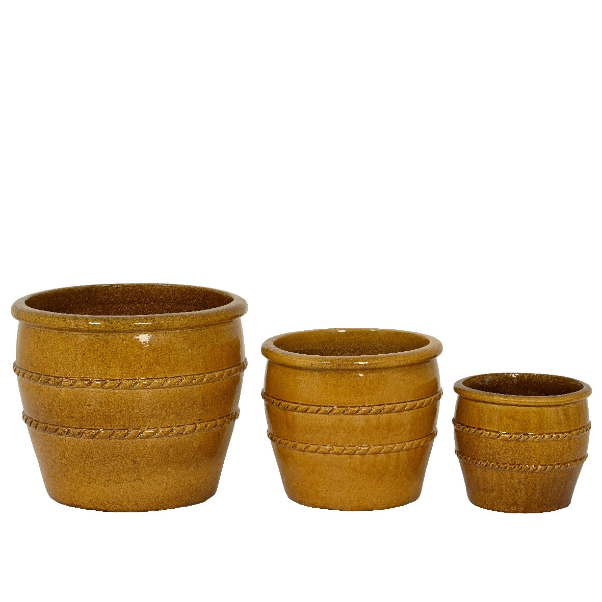 VASO LUCIA D.37XH32CM OCRA IN TERRACOTTA
