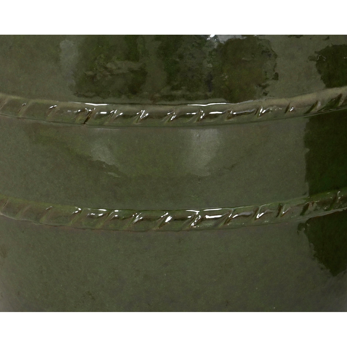 VASO LUCIA D.37XH31CM VERDE IN TERRACOTTA