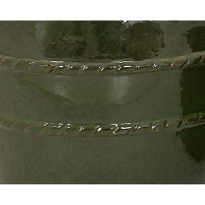 VASO LUCIA D.37XH31CM VERDE IN TERRACOTTA