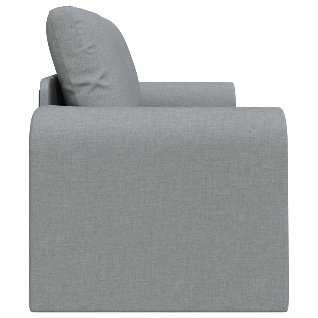 Divano Letto 2-in-1 Grigio Chiaro 148x71x83 cm Tessuto