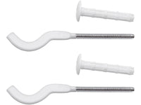 Coppia mensole 7 bianche plastificate