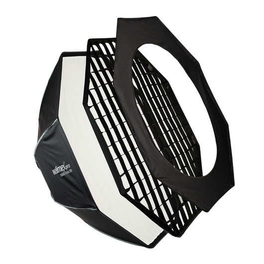Studio Softbox Octagon 120cm, ruotabile a 360°, facile da montare, con griglia, maschera, adattatore Bowens e borsa per il trasporto, ideale per ritratti e scatti di bellezza