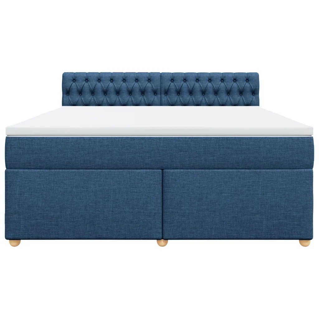 Giroletto a Molle con Materasso Blu 180x200 cm in Tessuto 3289072