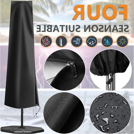 Copriparasole - 210 D Oxford - Impermeabile - Parasole a Vela - Copertura Protettiva - 265 x 40 x 70 cm