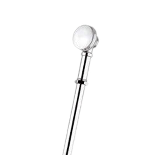 Colonna di scarico con tubo in rame e piletta click-clack, tutta cromata