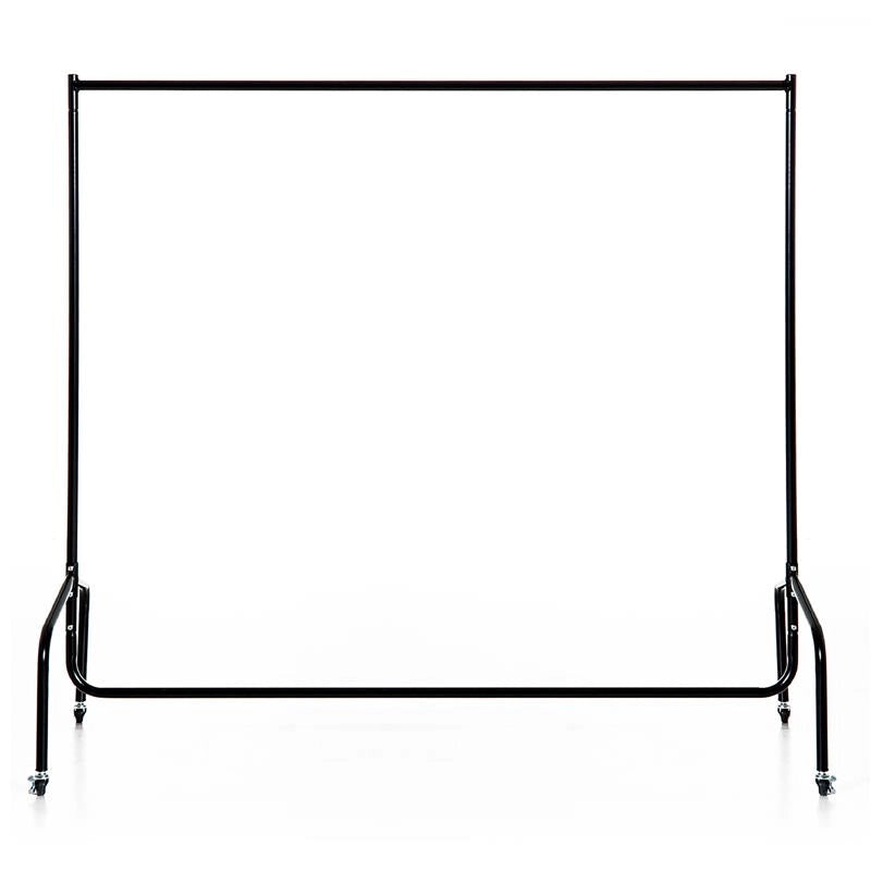 STENDER RELLA PORTA ABITI CON 4 ROTELLE IN FERRO, 150X60X150CM