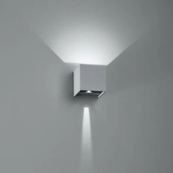 APPLIQUE PARETE CUBO DA ESTERNO A LED 2X2W ALFA FAN EUROPE
