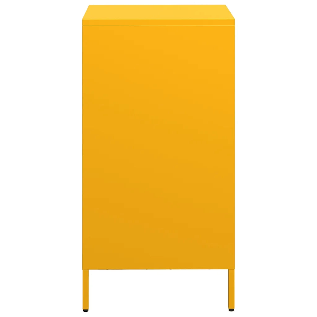 vidaXL Credenza Giallo Senape 35x39x73,5 cm Acciaio Laminato a Freddo