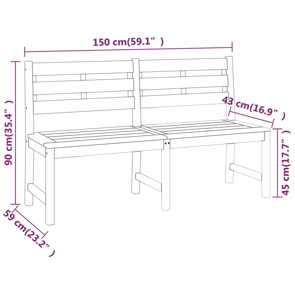 Set da Pranzo per Giardino 3 pz in Legno Massello di Teak cod mxl 35406