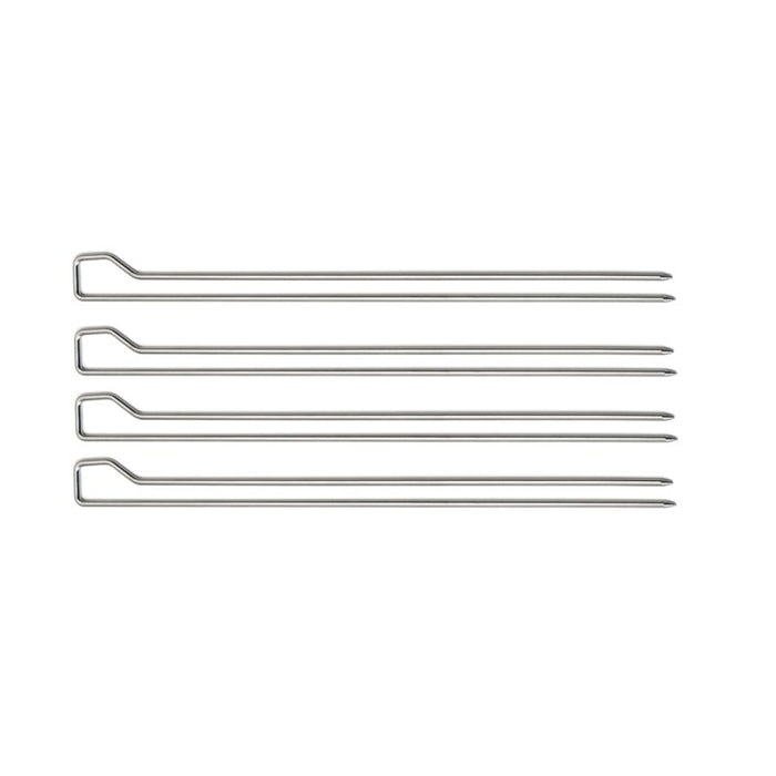 SET 4 SPIEDINI 29CM IN ACCIAIO INOX.