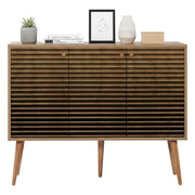 Credenza Arzumia, Buffet da soggiorno, Madia da salotto, Dispensa da cucina, 120x36h90 cm, Quercia
